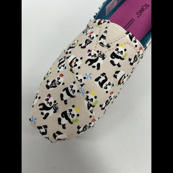 TOMS Panda Print Slip-On Shoes - Picture 5 of 9